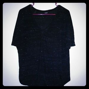 Black v neck shirt